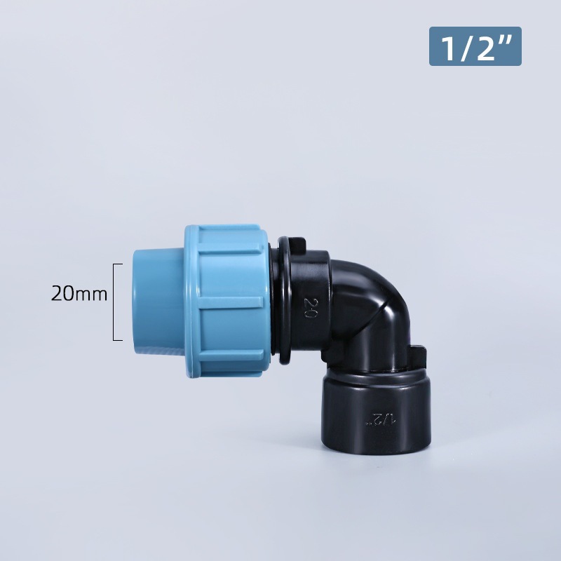 Conector de tubería de agua de plástico PE accesorios de tubería de conexión rápida PE reparación de emergencia cable interno codo PE Conexión de tarjeta rápida cable externo tee al por mayor