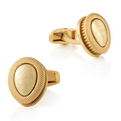 New High-End Double Layer Gold-Plated Gun Black Alloy Metal Cufflinks for Men and Women, French Style Cufflinks Wholesale
