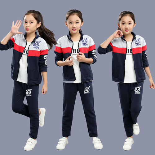 2025 New Boys' Autumn Outfit Set Long-sleeve Open Jacket Sports Casual Children's Two-piece Set Including Large Kids' Jacket