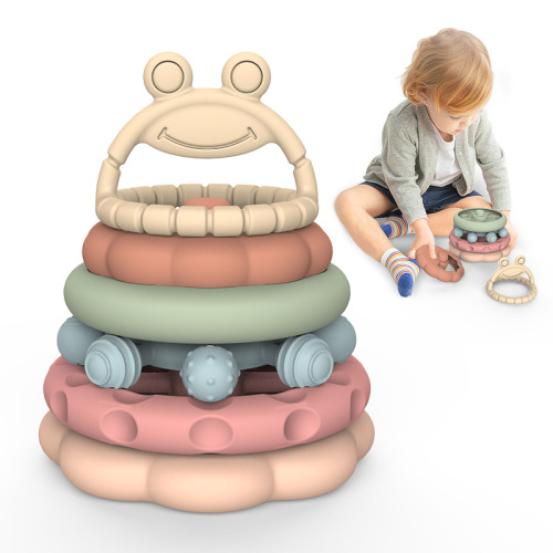 Amazon's new Jenga teether for young babies can be stacked to hold anti-eating hand teether piles of children's toys