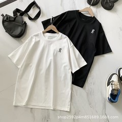 跨境 On昂跑短袖男女款百搭简约运动风柔软亲肤舒适休闲T恤批发