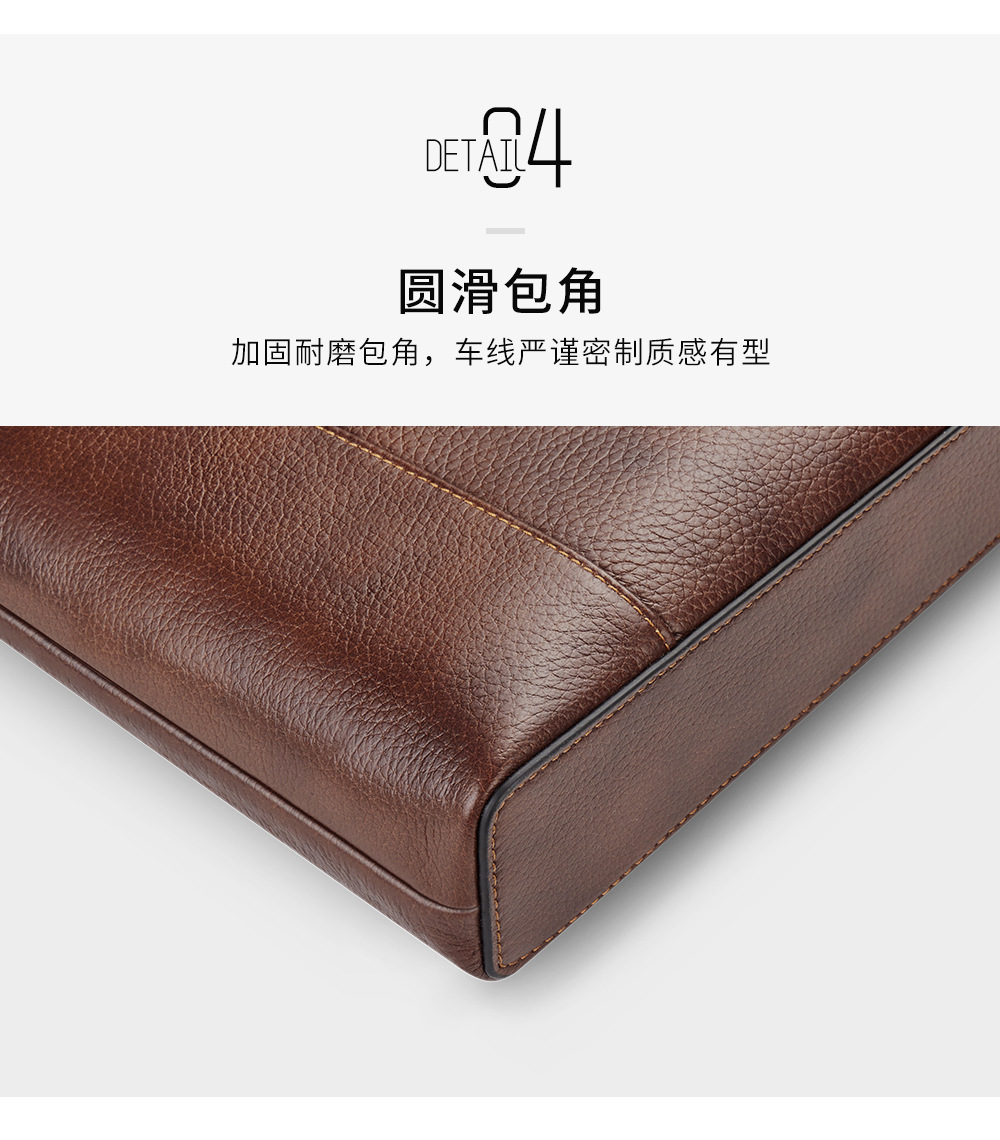 Túi xách nam da bò vintage tote bag đựng laptop công suất lớn chi tiết 7