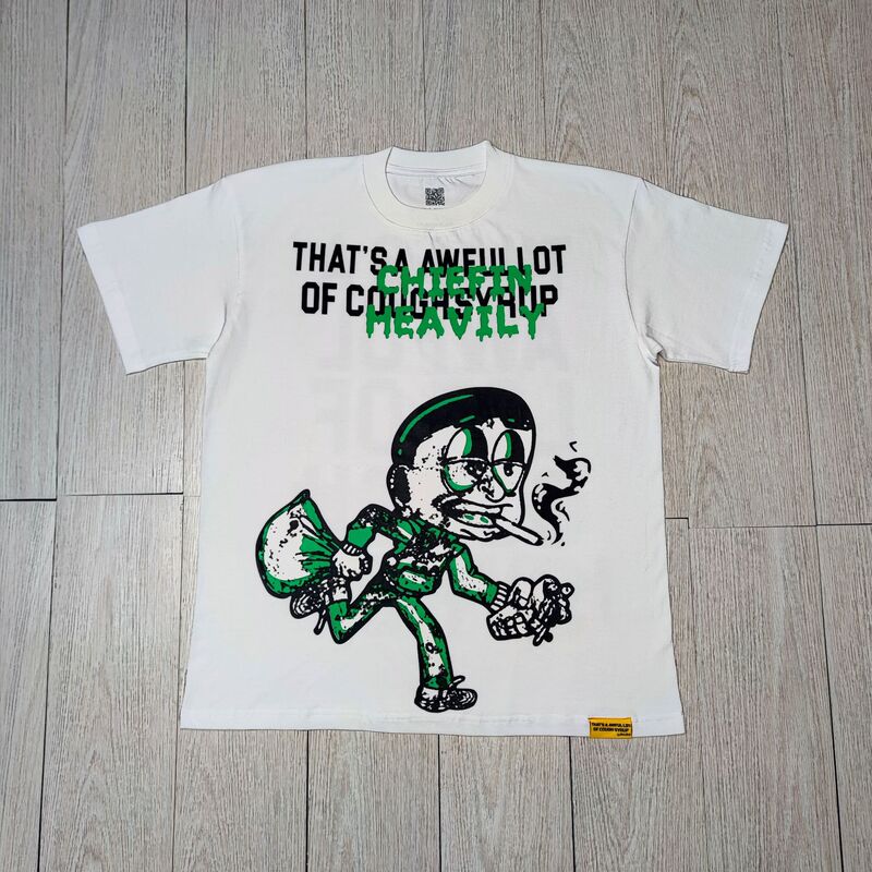国境を越えた高品質THAT'S A AWFUL LOT OF COUGH SYRUP咳止めシロップ純綿Tシャツ|undefined