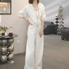 2025韩版潮流套装女高级拼接蕾丝遮肚子连帽卫衣休闲裤两件套#903