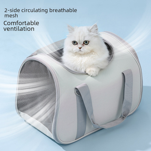 Cat bag, portable cat bag for going out, pet backpack, dog bag, breathable shoulder crossbody, hand-held cat bag