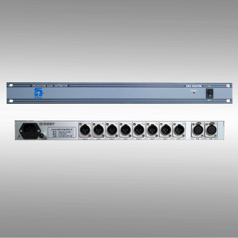 模拟音频分配器 1入4出 卡侬接口 广播级标准 杭州众传