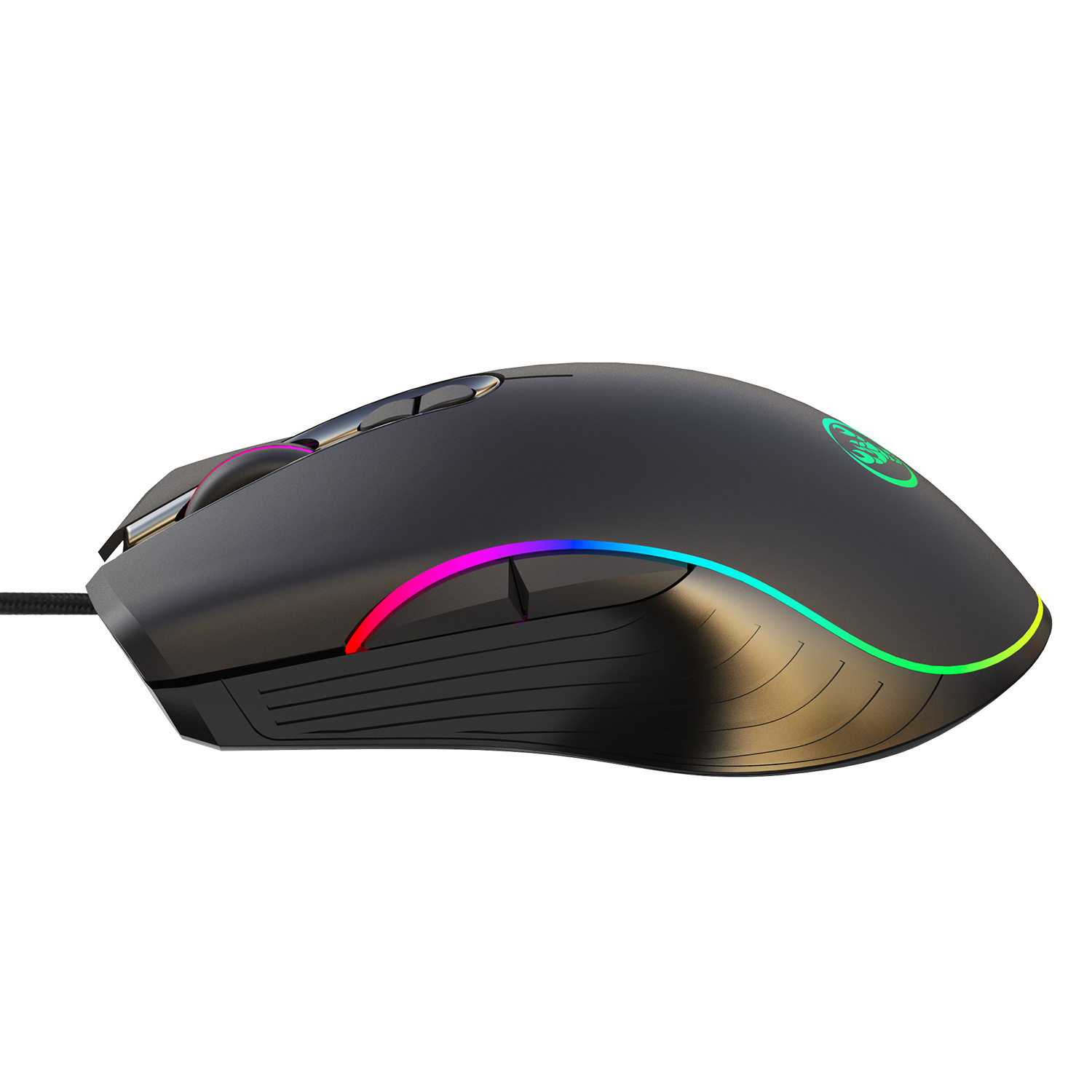 A867 Macro Programming Gaming Mouse RGB Backlight Wired 7-Key Matte Texture Multiple Lighting Modes_voghion.com