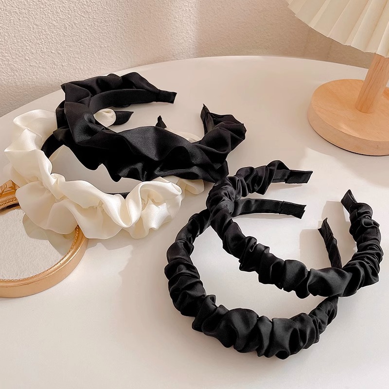 Primavera y verano de alta calidad coreana banda de cabello para mujeres, banda de cabello para lavado de cara, banda de cabello de cráneo alto, pequeña tarjeta de cabello fragante