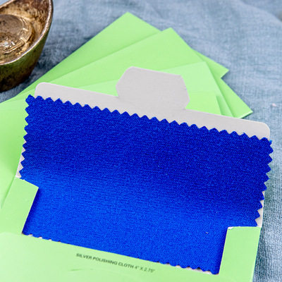 Silver cleaning cloth Silver cleaning cloth Suede Polishing cloth 6.5*10 centimeter Silver cloth
