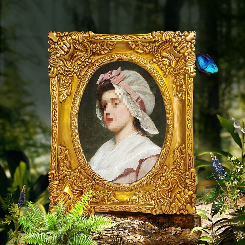 European Retro 16inch Resin Picture Frame Photo Frame Photo Studio Oil Picture Frame Wedding Decoration Photo Frame Photography Decoration Photo Frame