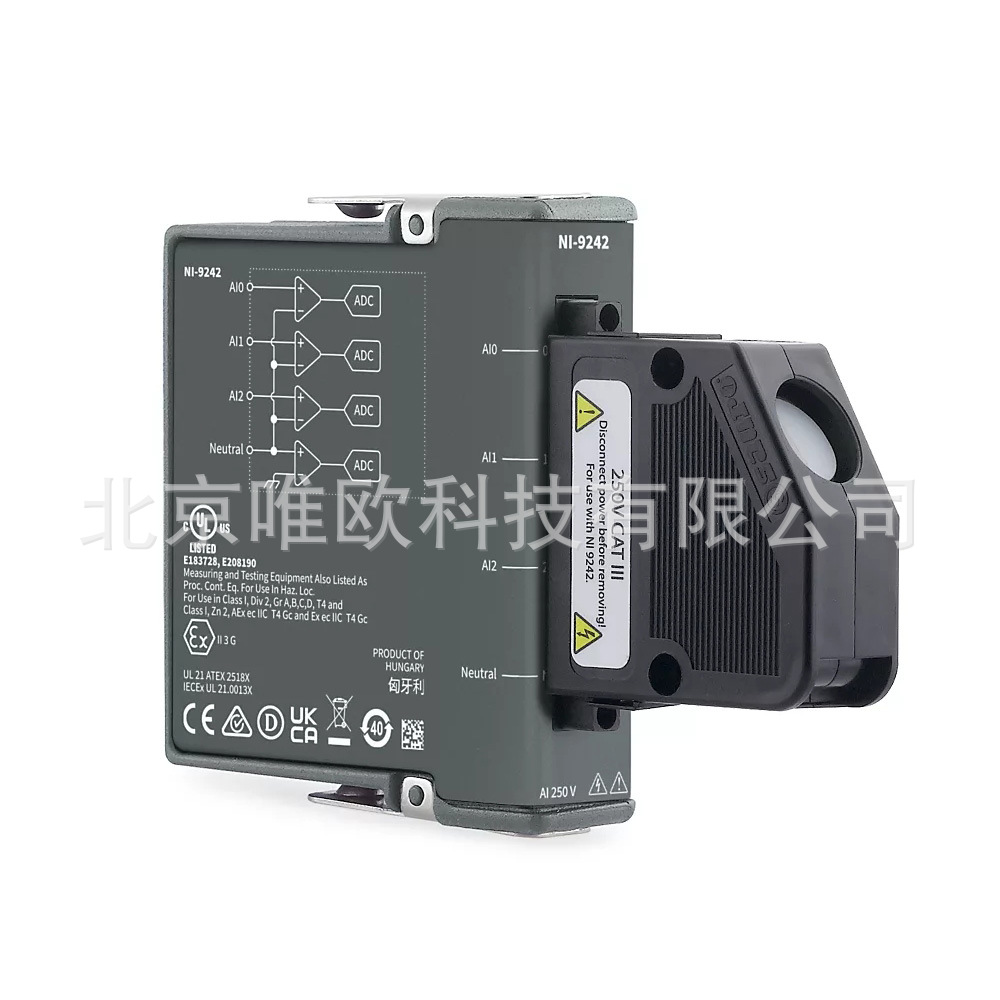NI 9242 电压输入模块 783107-01单端模拟输入24位3通道数据采集