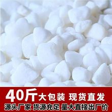 40斤天然白石子造景庭院景观铺路花盆景鱼缸烟灰缸多肉铺面鹅卵石