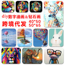 厂家批发DIY数字油画跨境热销款外贸出口无框礼盒一件代发供应商