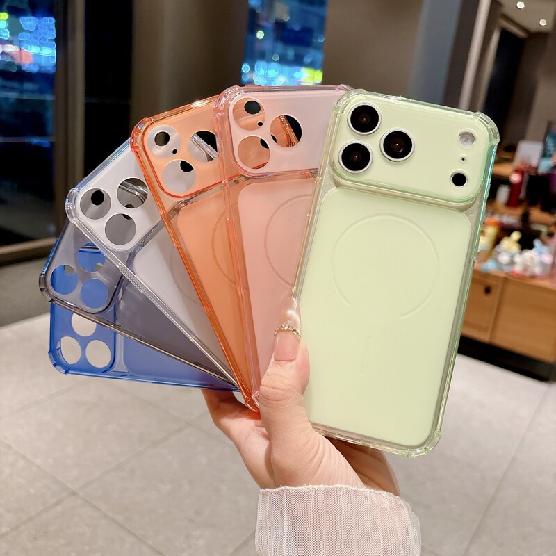 Suitable for Iphone17Promax Mobile Phone Case, Frosted Tpu Transparent Color, Ultra-Thin Four-Corner Anti-Fall I15 Soft Case for Apple 16
