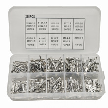 跨境批发290pcs盒装 黄铜汽车电线端子压接端子汽车连接器1-3.5mm