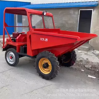 1吨载重小运料车 液压前卸式运料蹦蹦车 柴油自卸翻斗车