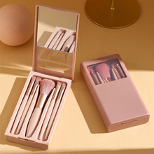 迷你便携化妆刷套装全套具正超柔软毛纳盒子装散粉刷初学者套刷