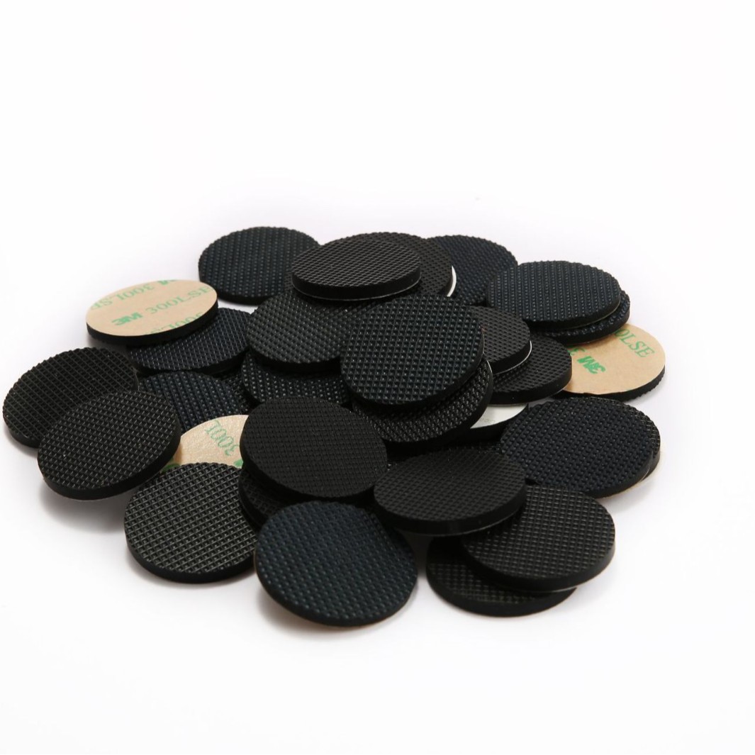 Waterproof round silicone self-adhesive non-slip adhesive pad