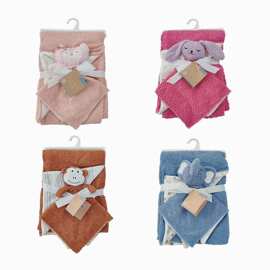 跨境婴儿盖毯子春秋宝宝小毛毯推车外出防风毯新生儿睡眠安抚巾