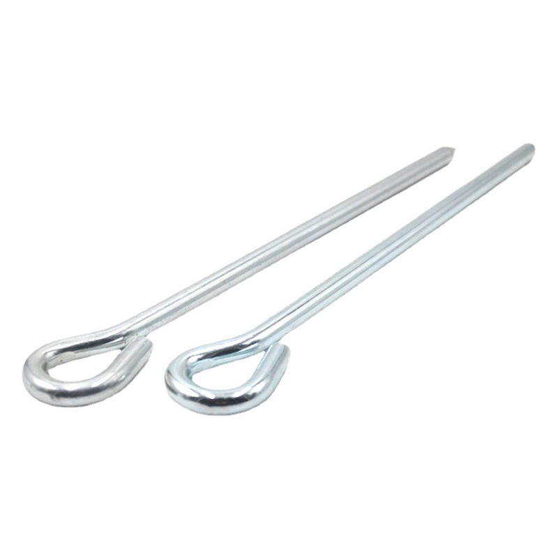 Outdoor Gear 9-Shaped Ground Stakes, Circular Ring-Shaped Fixing Nails, Galvanized Ring-Shaped Tent Stakes, Camping Steel Nails, 9-Shaped Nails