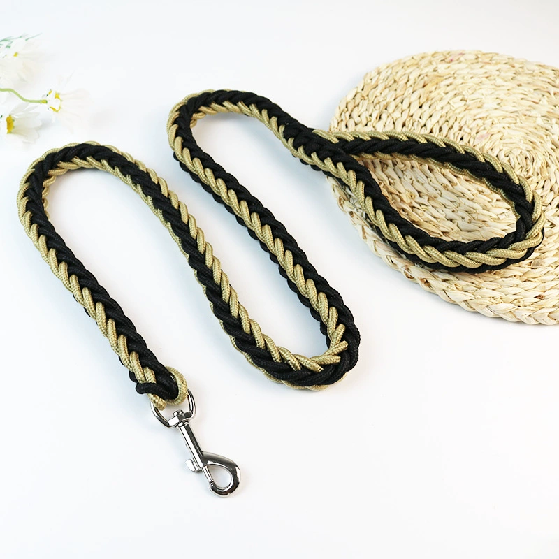 Поводок для собак (JINJIA) 8-нитевой косичка из верёвки, длина 1,3 м × 5 см, прочный для средних и крупных собак