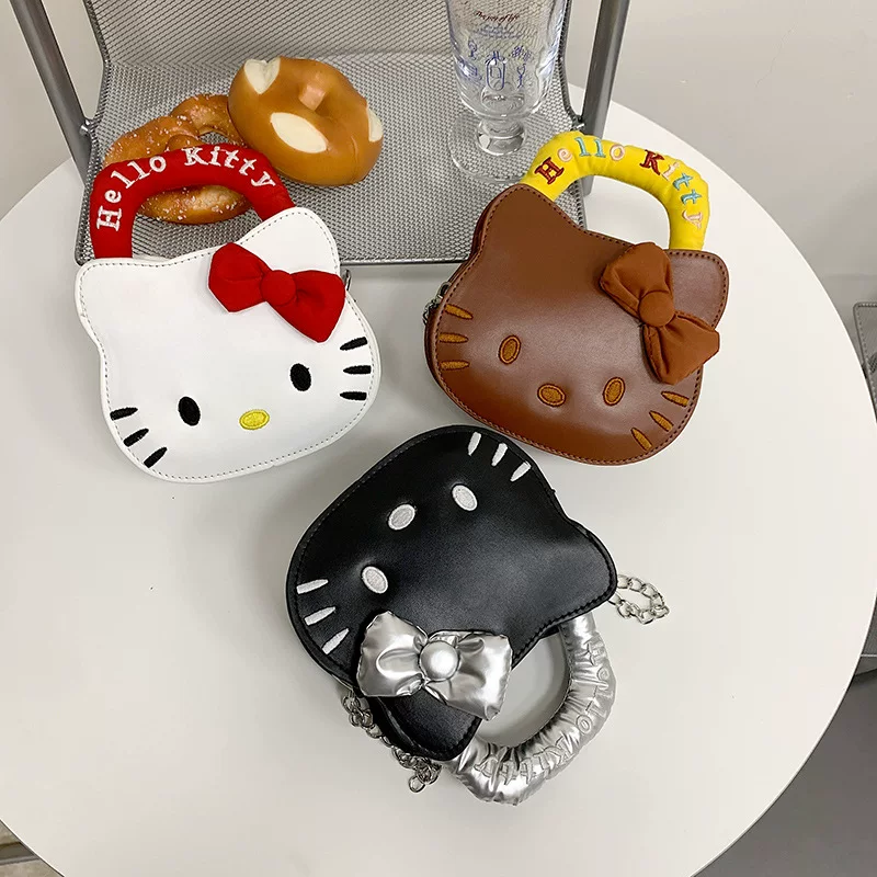 Сумка на плечо (Hello Kitty) маленькая, милая, высокое качество, 16×6×13 см