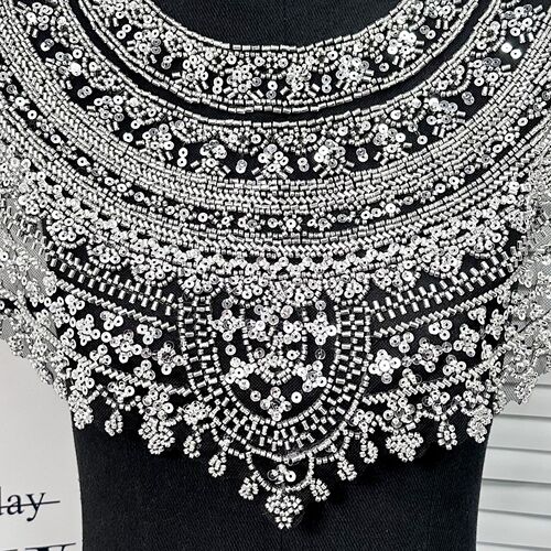 Solid color, heavy industry, lace, sequins, embroidery, shawl, fake collar, new dinner party dress, cheongsam, and jacket