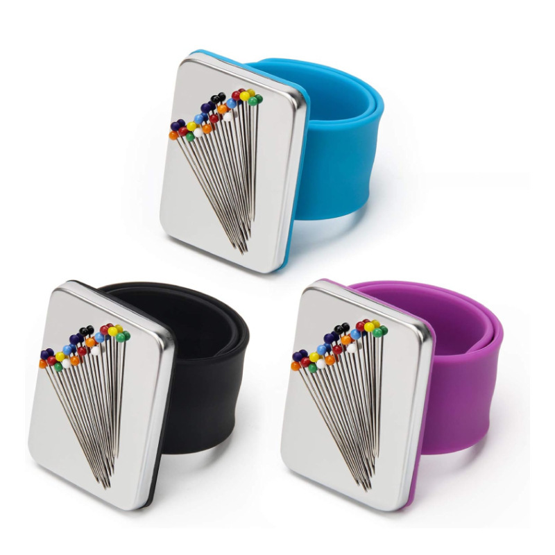 Patrón de costura pin de succión magnética almohadilla de muñeca pin soporte de muñeca herramientas de maquillaje peluquería anillo de succión magnética