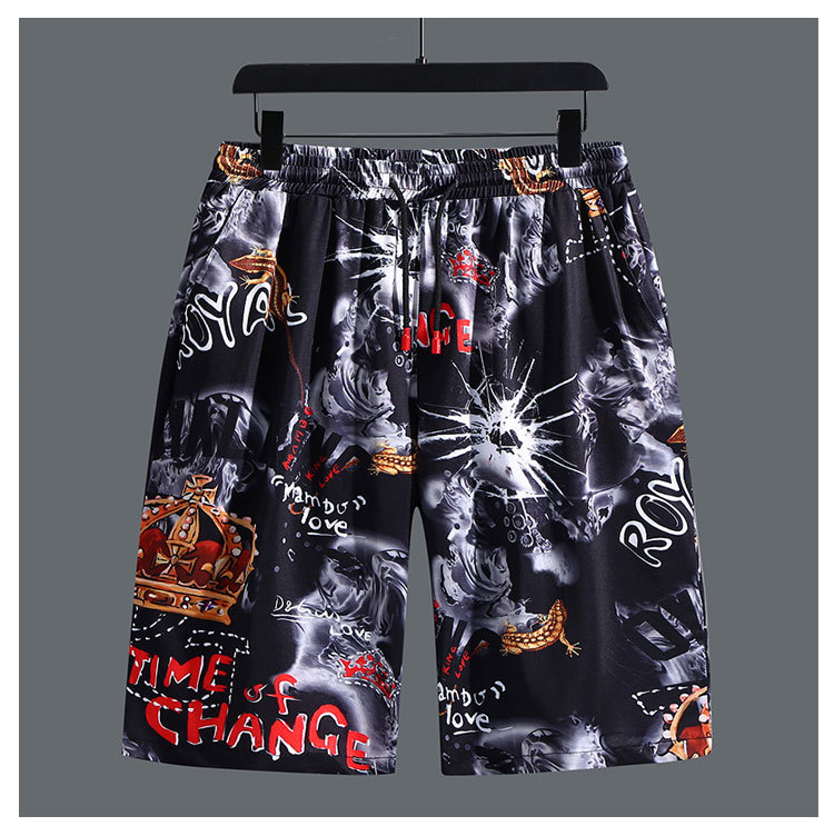 2026 Extra Large Men's Summer Elastic Loose Casual Shorts, Plus Size Quick-dry Sports Shorts_viptrois.com