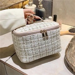 小香風大容量高級感ポーチ収納洗面バッグ旅行手提げ収納ボックス化粧品収納
