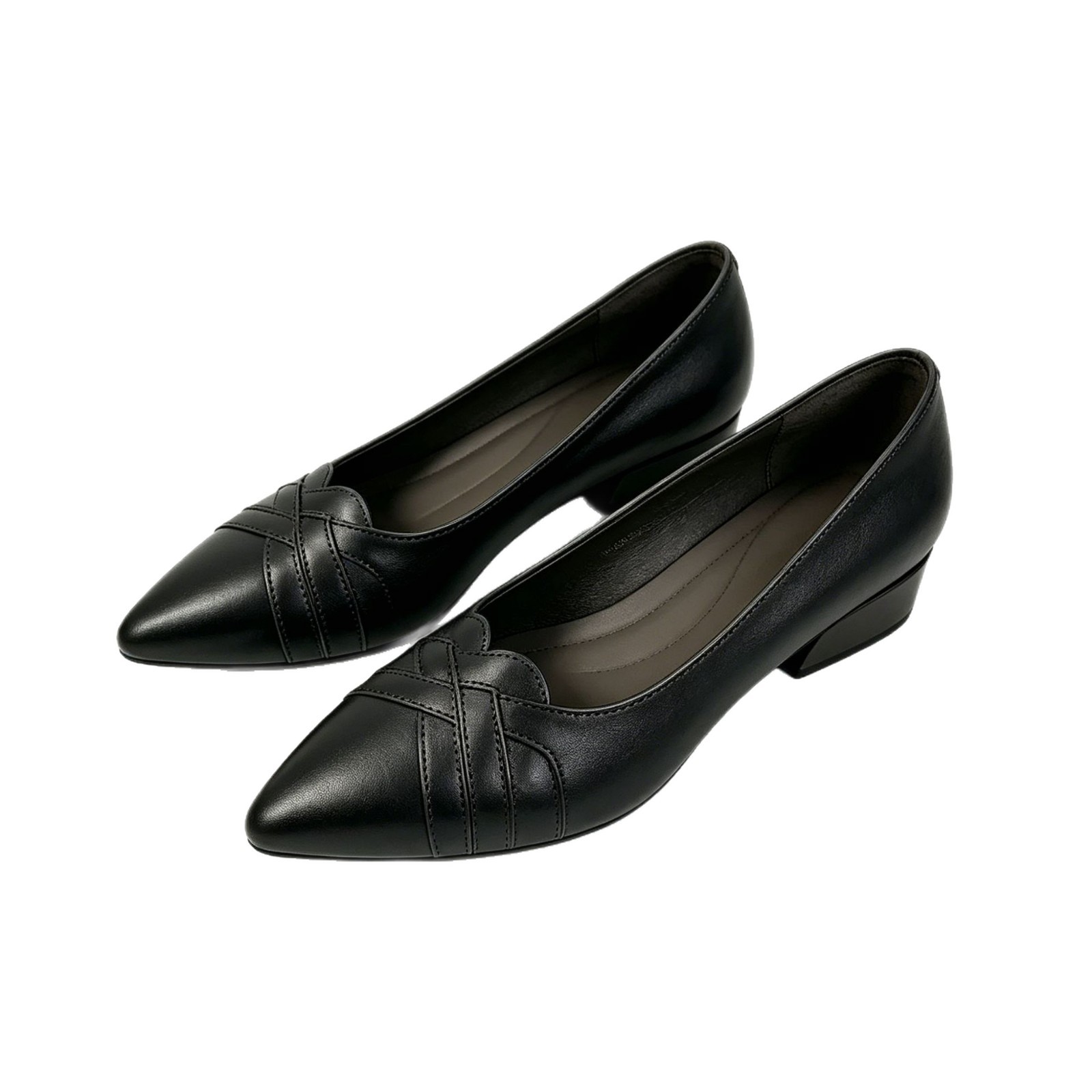 2026 primavera y verano nuevo estilo retrógrado estilo francés multifuncional punta superficial zapatos de una sola mujer aumentando la altura de los zapatos de mujer de viaje a pie