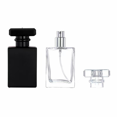 30ML perfume refill bottle, high-end hydrating spray bottle, glass travel press small spray bottle, portable perfume bottle empty bottle
