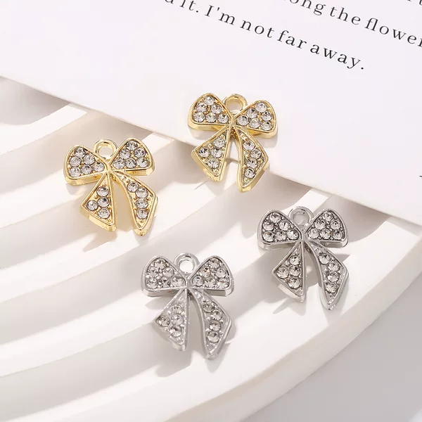New Style Jewelry Accessories Small Butterfly Alloy Rhinestone Jewelry DIY Accessories Butterfly Fashion Accessory Pendant