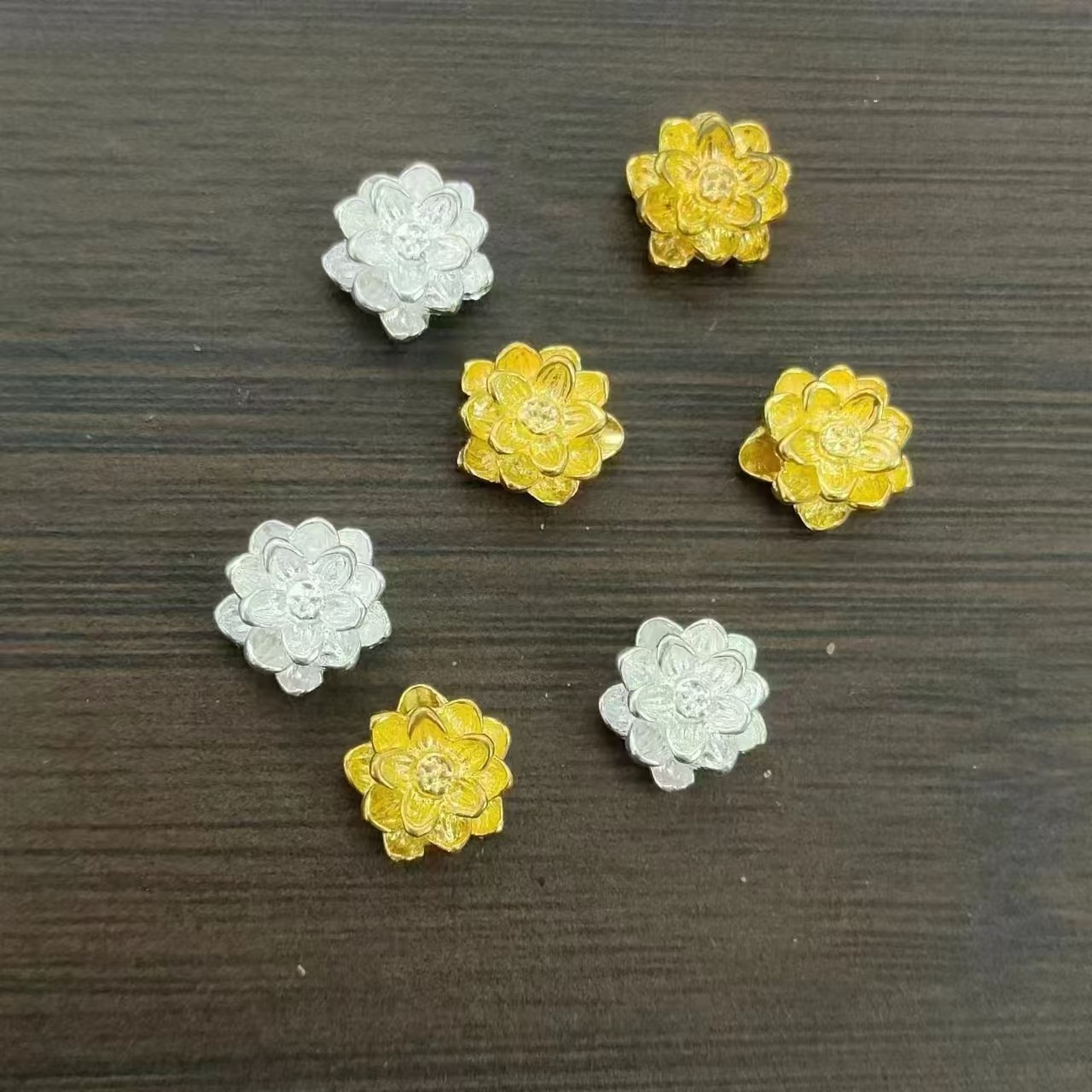 New Small Lotus Cross Bead Transfer Handmade DIY Beading Material Woven Bracelet Accessories