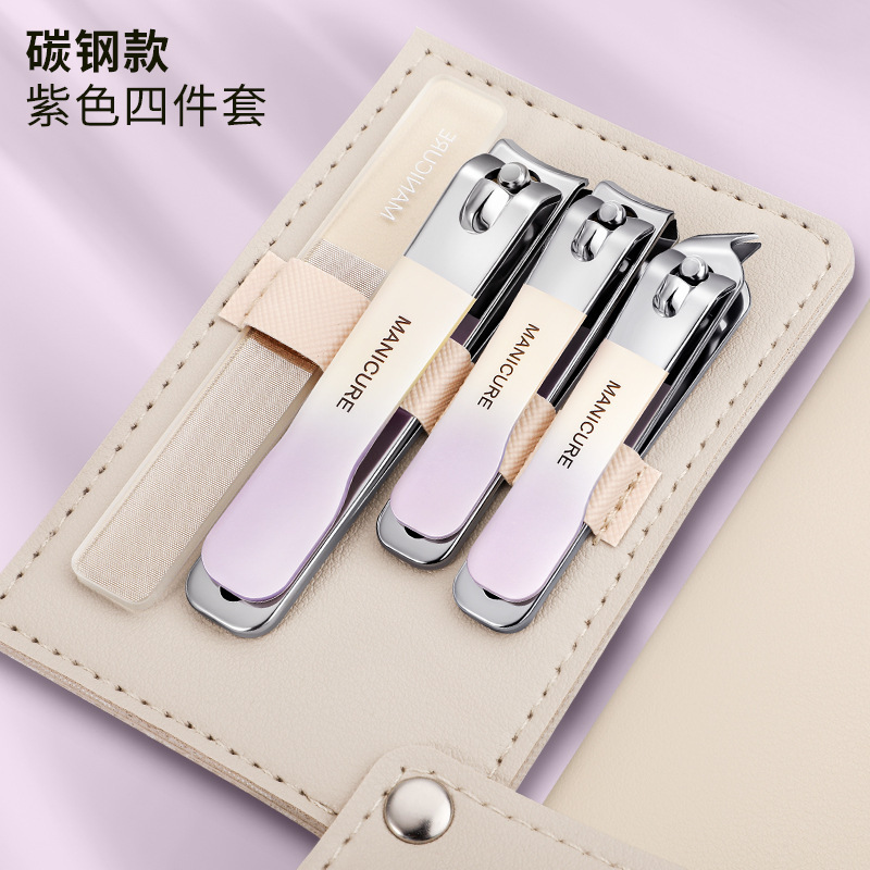 Cute regalo de color gradiente de piel muerta para damas herramientas de manicuras en stock conjunto de cortador de uñas pedicura casero manicuras image 19