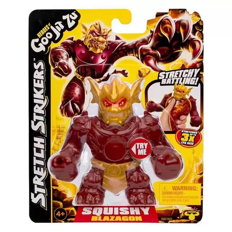 Лось Cool Muscle Group Goo Jit Zu, игрушки-антистресс из мягкой резины, креативные релакс-игрушки, глубоководный герой, животные