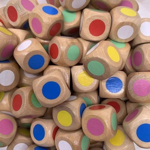 Заводские прямые продажи 16 -миллиметровые деревянные кубики шесть сторон из шестипользованных рисунков кости цвета кости аксессуары игры