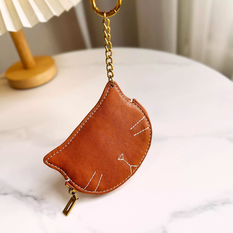 New Designer Fashion Cute Trendy Kitten Coin Purse Key Pouch Coin Storage Bag Women's Bag Accessory