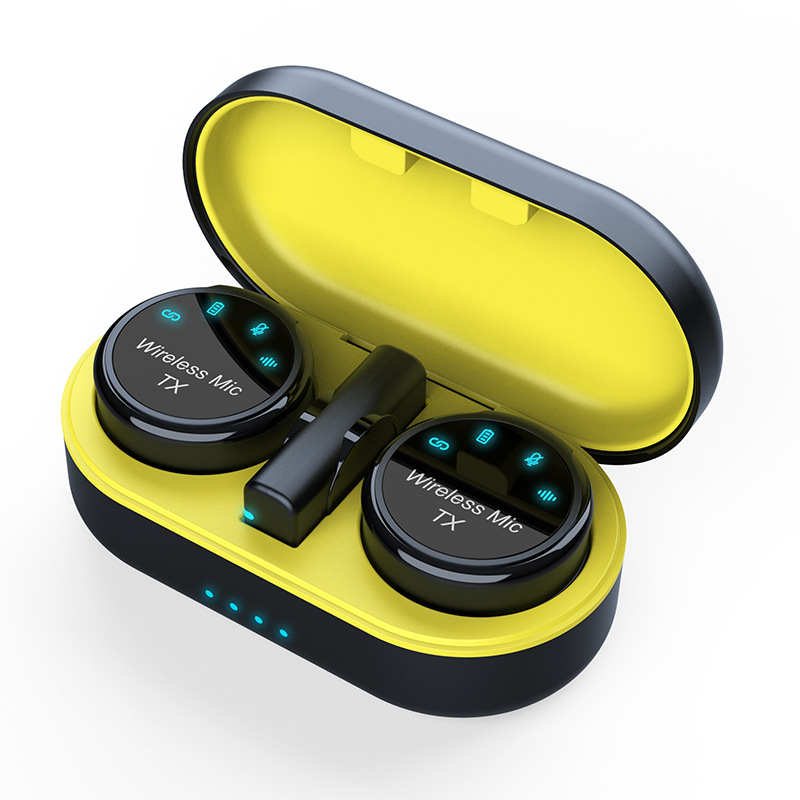 Round wireless travel microphone