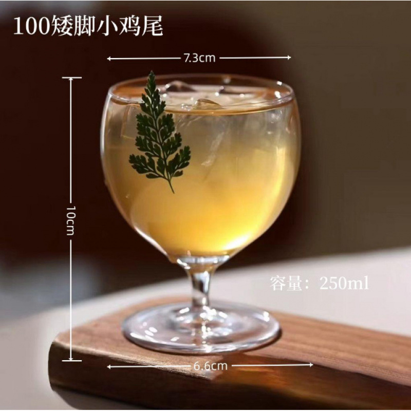 Copa de cóctel Margaret japonesa Copa de torre de cristal de patas altas Copa de cóctel de bar Copa de vino de frutas Martini