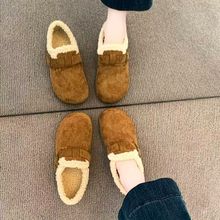 时尚勃肯棉鞋女2025年秋冬季新款小众舒适百搭保暖加绒棉鞋女外穿