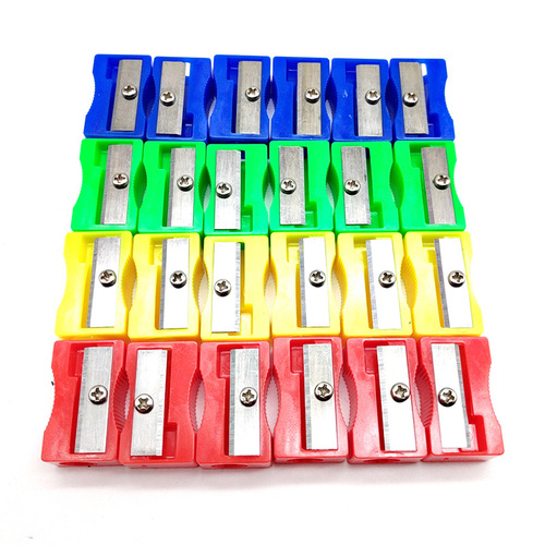 Manufacturer supplies plastic rectangular pencil sharpener student supplies small square pencil sharpener mini pencil sharpener