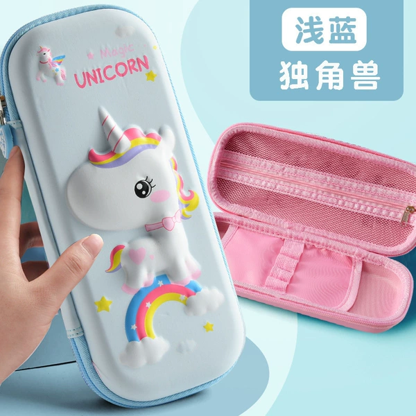 Leather-covered aqua unicorn