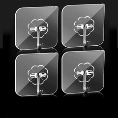 Self-adhesive hole-free hook, strong, no-mark adhesive, sticks to walls, load-bearing wall hooks, wall hooks, self-adhesive, super strong