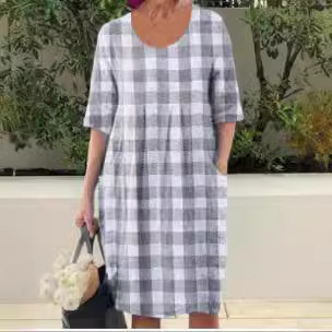 Autumn long-sleeve with a round collar