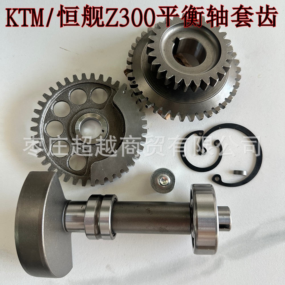 SZC engine, Hengjian Z300 balance shaft, primary and secondary gears, KTM EXC/Husqvarna balance shaft assembly