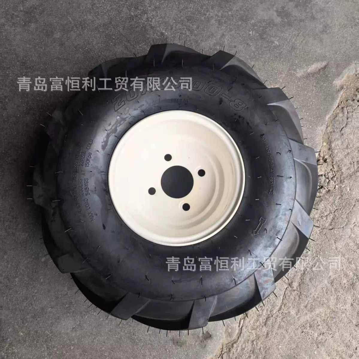 20x10.00-8橡胶充气轮ATV全地形沙滩车真空轮胎打药机农业机械轮