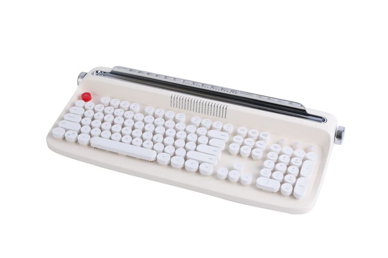 B503 bluetoothワイヤレスオフィスタイプライター手触りキーボードタブレットpc汎用ファッションレトロな丸いキーキャップ英語|undefined