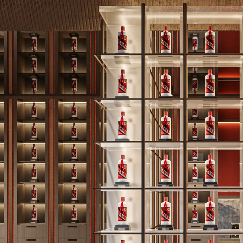 白酒展示柜整店展柜展厅茅台文化体验馆第三代专卖店中岛酒柜