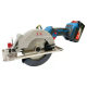Dongcheng Lithium electric circular saw 20V5 inch 125 woodworking rechargeable brushless cutting machine portable single hand saw grinding wheel Stone